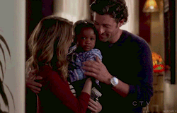 lenacorp:  Meredith: “Is that our baby?”Derek: “Yes. Yes it is!”Janet: “She’s yours.” 