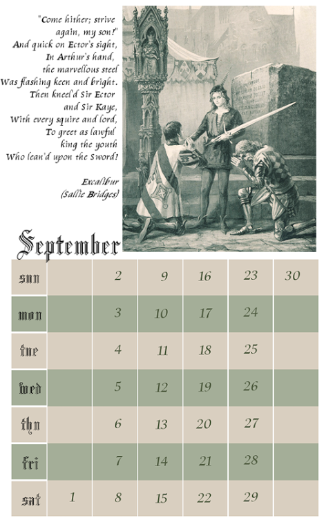 DOWNLOAD ARTHURIAN CALENDAR 2012 (VERSION 1)