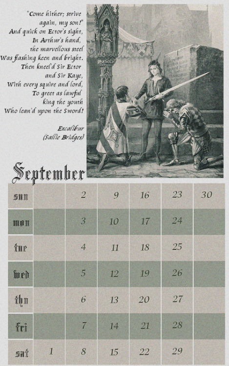 DOWNLOAD ARTHURIAN CALENDAR 2012 (VERSION 2)It was so hard creating this X°D but I hope it&rsquo;s o