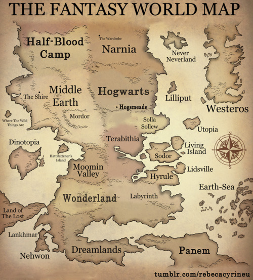 rebecacyrineu:  Narnia e Hogwarts bem pertinho! 