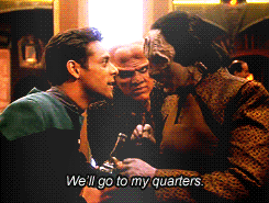 lesliecrusher:MOST HOMOEROTIC EPISODES OF STAR TREK ► DS9 2.22 • The Wire “I forgive you. For whatev