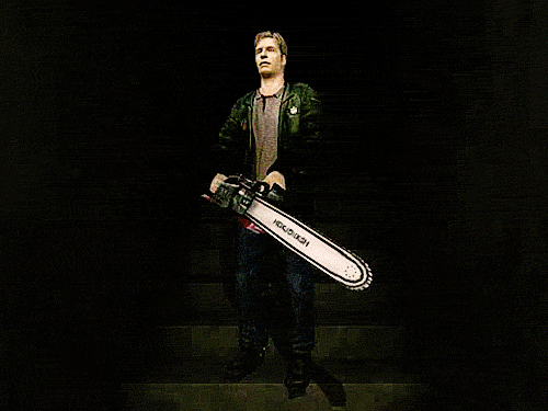 fuckyeah-jamessunderland:  Fabulous James and his fabulous chainsaw is everyone’s favorite. 