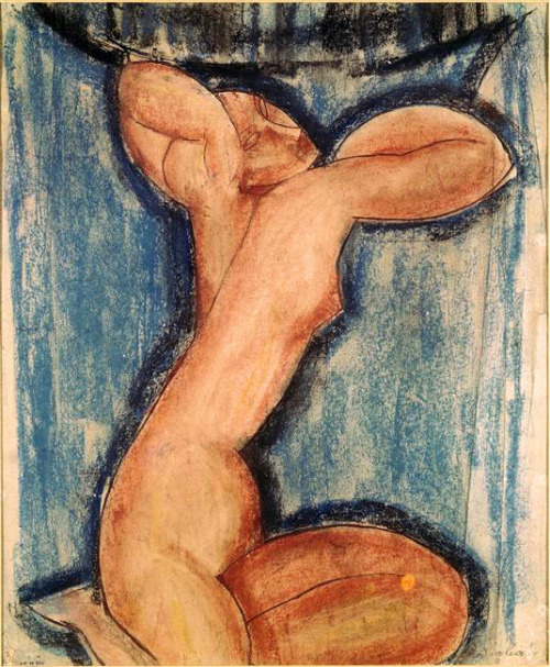 Amedeo Modigliani (Italian, 1884-1920) - Caryatide - 1911