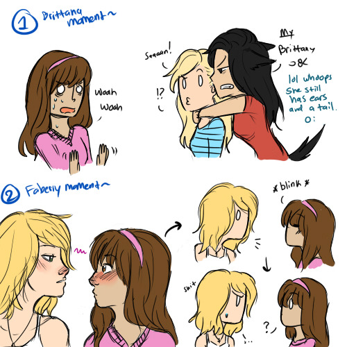 Request from viiemzee for my fav brittana and faberry parts of her fic Plurimum~