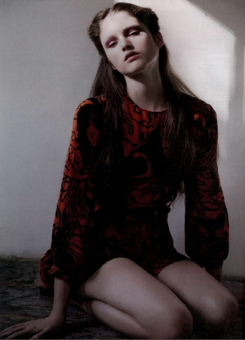 Model: Mariane Brivall Photographer: Carlotta Manaigo Magazine: Dazed and Confused November 2011