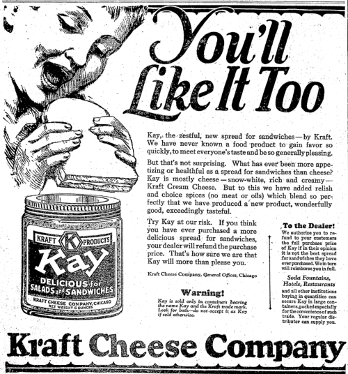 originally posted by classifiedhumanity: We’d never heard of Kraft’s “Kay” s