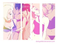 sexykunoichi:  Super Sexy-Cute NaruGals forU