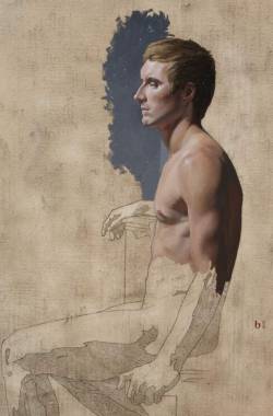 Study for a Male Figure, painted by Bryan