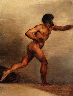 cavetocanvas:  Théodore Géricault, Academic Study of a Man, c. 1817 