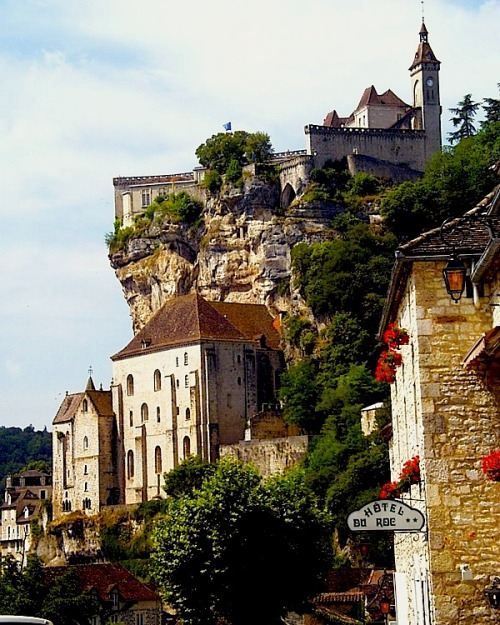 ysvoice:| ♕ |  Cifftop Castle - Rocamadour, Dordogne  | by © Sanda Kaufman