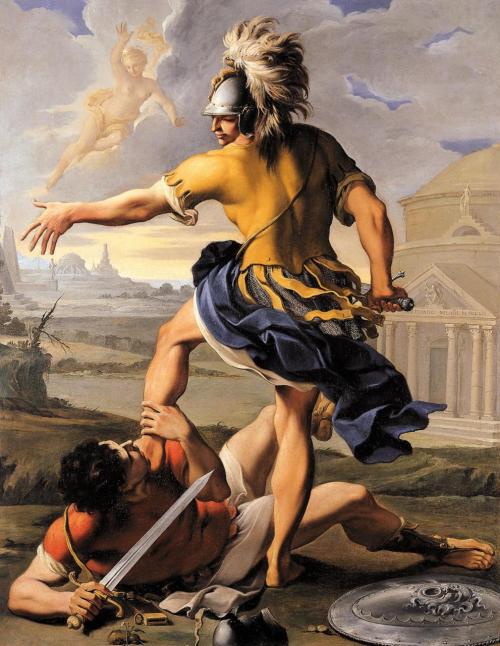 Aureliano Milani, The Combat of Aeneas and Turnus, 1708