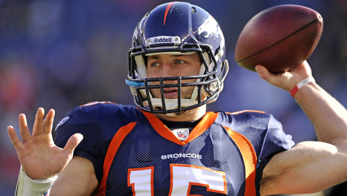 tebow’s armpit.