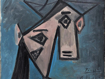 woman’s head. missing. picasso.