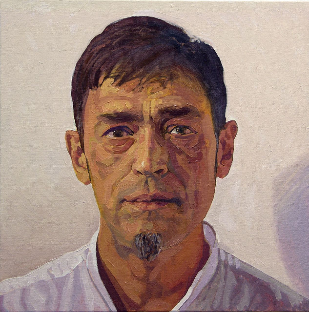 bblacha:  Javi by garciasaa on Flickr. 2008. Oil on canvas. 46 x 46 cms.