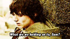 l-o-t-r:“That there’s some good in this world, Mr. Frodo, and it’s worth fighting for.”