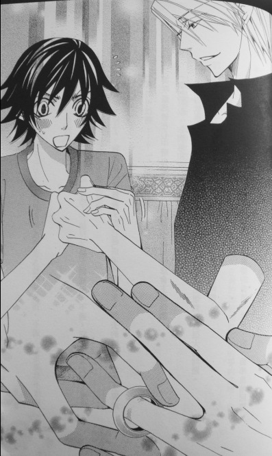 usami-akihiko:  uchiha-yumiko:   Junai Romantica vol.6  Translated in chinese here: http://tieba.baidu.com/p/1286917301?pn=1  I love the one where they kiss holding pinkies 