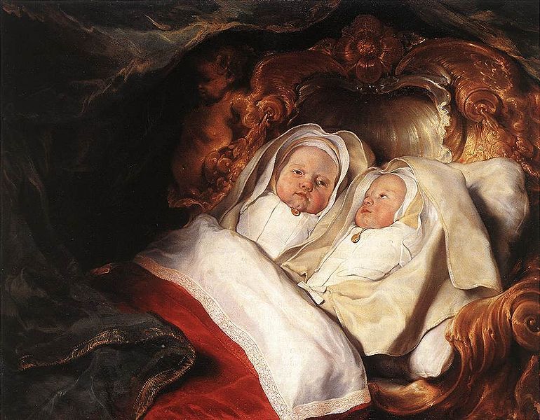 thestuartkings:The twins Clara and Aelbert de Bray, 1646 by Salomon de Bray (1597-1664)