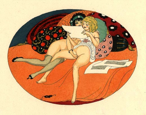 minaverry:www.arterotismo.com/GerdaWegener/1920s lesbian porn by a queer female artist!