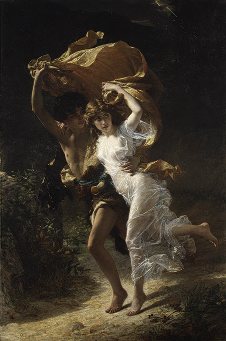 The Storm. Pierre-Auguste Cot. 1880.