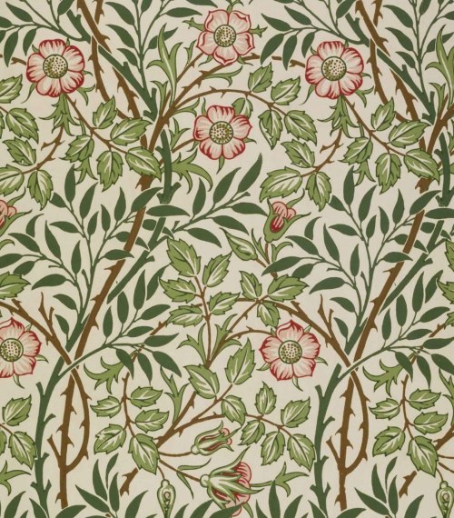 teaconjurer:   ‘Sweet Briar’ wallpaper by John Henry Dearle for Morris & Co. 1912.