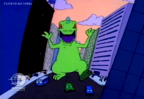  godzilla  reptar is coming for you :)