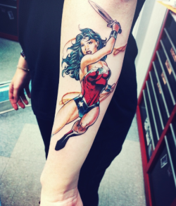 fuckyeahtattoos:  My 5th tattoo, Wonder Woman.