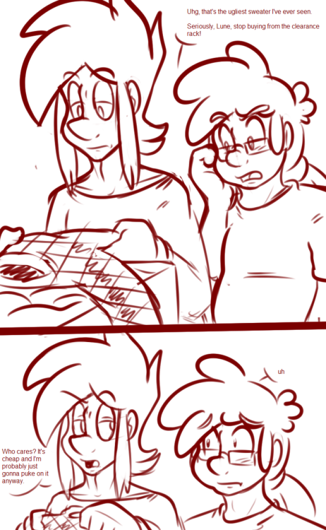   rubbyrubbishbin said:                                                                                                                  what clothing shopping with Lune is like 