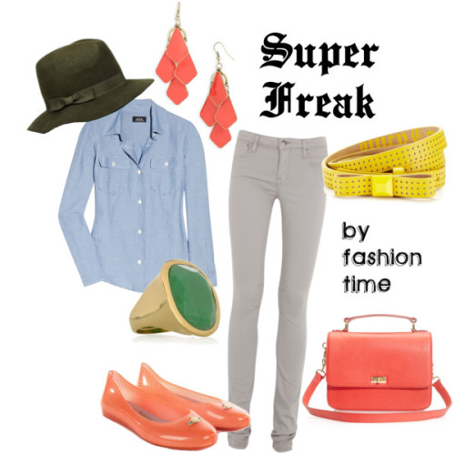 fashiontimeblog:  Super Freak by fashion-time featuring a bow belt