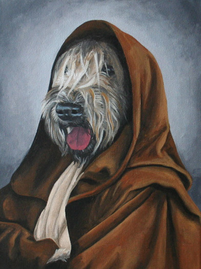 This is a portrait of my dog, Lucy, as a Jedi. My amazing and very talented friend, Lynn Fisher (lynnadntonic.com) drew my name for our company Secret Santa exchange this year and she surprised me with this beautiful painting! Not only is it...