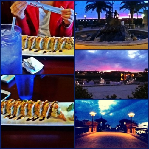 Sushi and a stroll with Best Friend Hazel before she leaves for Berkeley. 😊 (Taken with instagram)