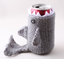 ianbrooks:  Soda Shark Cozy by HandaMade Available for purchase at etsy for ย USD, ask for custom colors! I like my women the way I like my beverages: cold, metallic, and covered in sharks.  (via: thisiswhyimbroke) 
