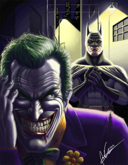 geekpride:  Batman and The Joker by tricketitrick 