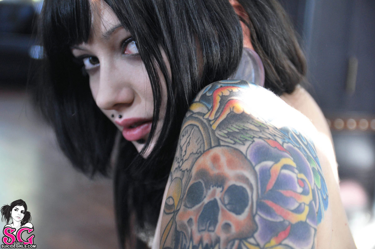 A preview to “There are places” shot by Venom for Suicidegirls