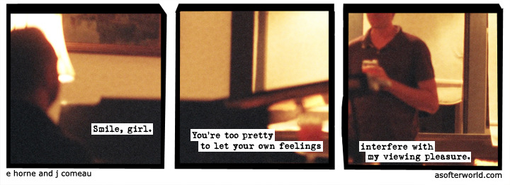 softerworld:  A Softer World: 759 (You’re too pretty to stab me in the face with