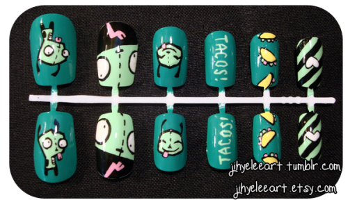 TACOS! A custom set by a client who wanted a Gir-themed set :D Hope you liked it, hun! JihyeLeeArt @