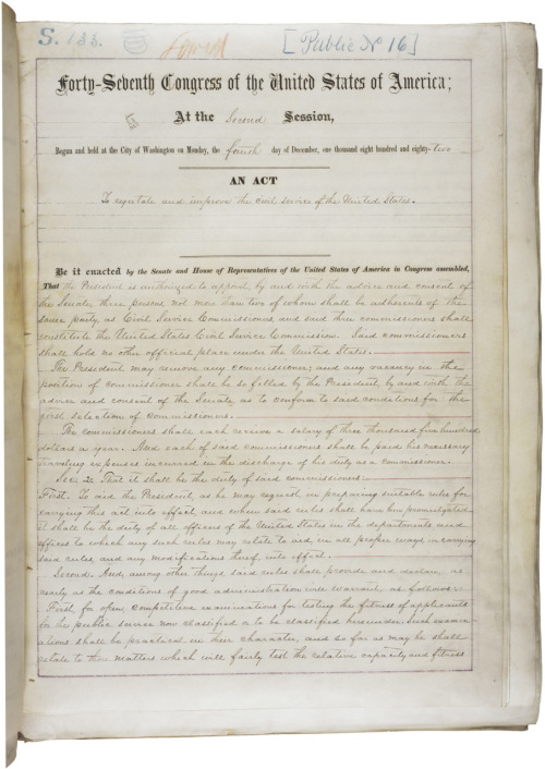 Following the assassination of President James A. Garfield by a disgruntled job seeker, Congress passed the Pendleton Act, establishing a merit-based system of selecting government officials and supervising their work. It was signed into law on...