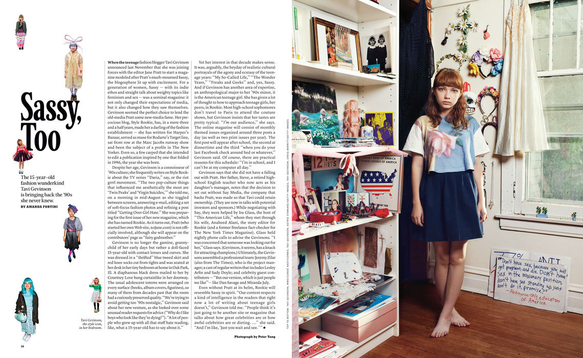 Tavi Gevinson for The New York Times Magazine