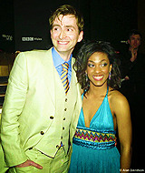 tardis-impala:9 FAVORITE PICTURES OF: David Tennant and Freema Agyeman— requested by ridethemillenni