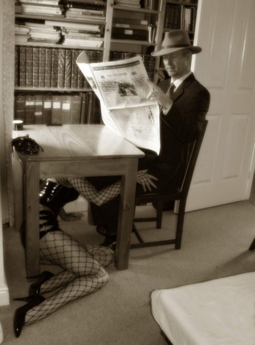 mountain-view-dom:  The original script to the Maltese Falcon. rosiemusing:  It was a dark and stormy night.  I was sitting in my office reading the paper when this dame walked in, wearing a large overcoat.  She was in an obvious state of distress,