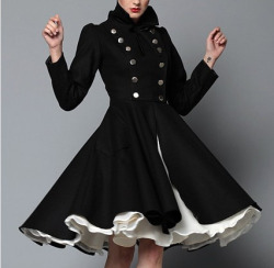 ohpierre:  justamus:  prettyy-little-things:  cute petticoat dress  I have a definite weakness for coatdresses.  oh my god just dh 