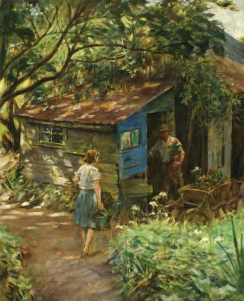 Stanhope Forbes  &quot;The Potting Shed&quot;