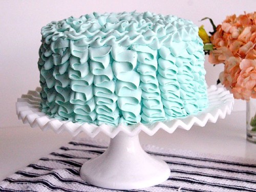 Ruffle Cakes
Move over cake pops, this frilly showstopper is going to be stealing center stage at more and more baby showers and birthday parties in 2012. “People like the feel of it,” says Erica O’Brien, owner of Erica O’Brien Cake Designs. “It has...