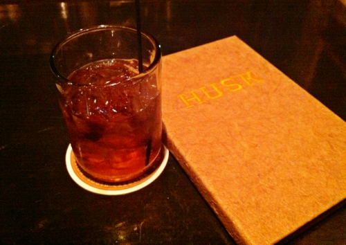 Sipping a Vieux Carre at Husk and thinking about New Orleans.