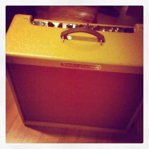 Fender Bassman tweed-#friday#fender#the Who#rock#italy #crivellin#night #pol (Taken with Instagram at Open gate)