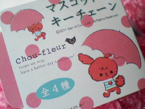 from San-X  &quot;Chou-Fleur&quot;  shaggy pink rabbit  more info http:/