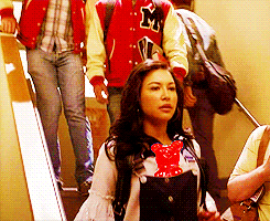 nightshifted:AU meme | Brittany turns into a gummy bear and Santana carries her around in her pocket
