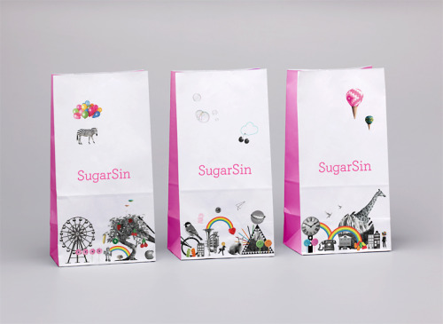 &amp; SMITH www.andsmithdesign.comVery feminine packaging work for sweet shop from London-based desi