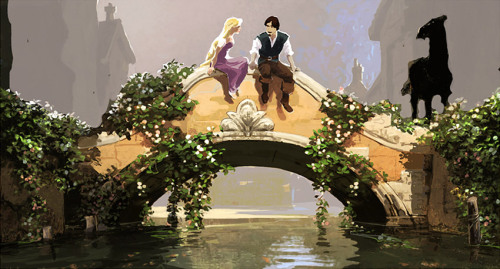 kathygoround:  Concept art for “Tangled” (Disney) 