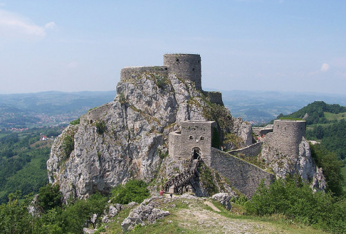 by j.caluk on Flickr. Old fortress above the small town of Srebrenik in north-eastern Bosnia.