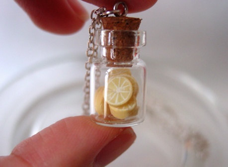 Etsy Mini Lemons in a Mini Vial Necklace. From the Etsy Store of SimplyEncharming here for $12 (grea